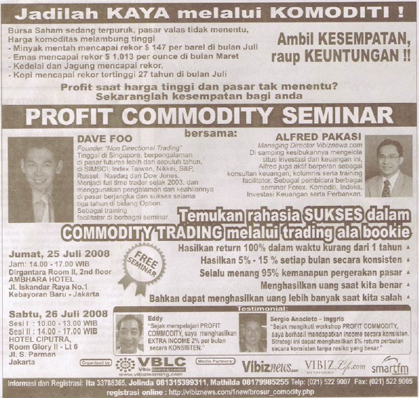 Jakarta Options Course Seminar